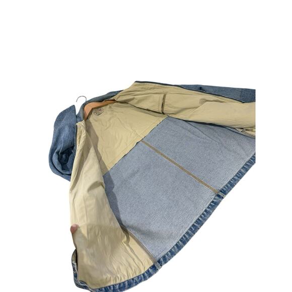 Vintage Y2K Nautica Distressed Denim Chore Style Jacket Men’s Size Large - Picture 16 of 16